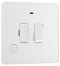 BG PCDCL52W Pearlescent White Evolve 13A Flex Outlet Neon Switched Fused Spur Unit - White Insert