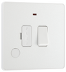 BG PCDCL52W Pearlescent White Evolve 13A Flex Outlet Neon Switched Fused Spur Unit - White Insert by British General (BG-PCDCL52W-Shopify-SA_1)