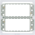 BG RFR68FP 6 and 8 Gang Grid Frame for Nexus Screwless Flat-Plate Front Plates