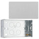 BG Evolve Brushed Steel Double Blank Plate PCDBS95W with 35mm Steel Back Box