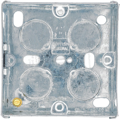 BG HGS03 1 Gang 35mm Steel Knockout Box by British General (BG-HGS03)