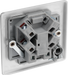 NBS55 Back - This 13A fused and unswitched connection unit from British General provides an outlet from the mains containing the fuse ideal for spur circuits and hardwired appliances.