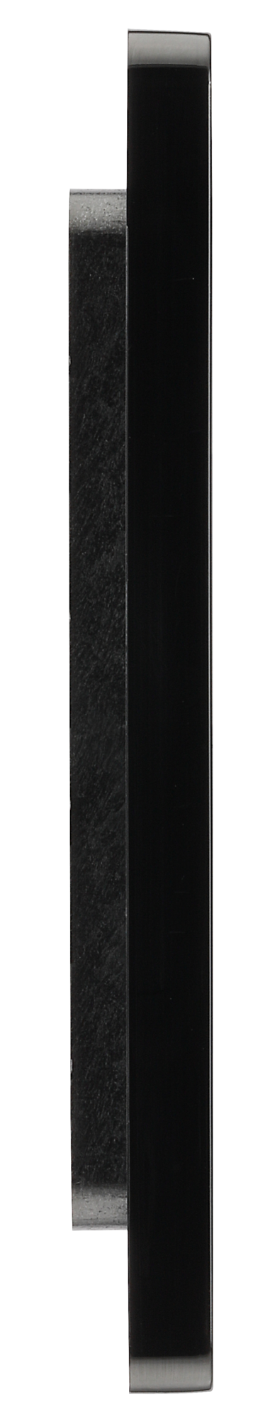 BG Evolve PCDMBEMS2B Matt Black 2 Euro Module Front Plate-Black Insert