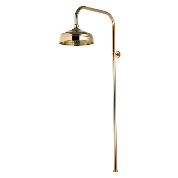 Aqualisa AQUATIQUE 8 Inch Drencher Fixed Shower Head; for Exposed Valve; Gold - 581.04