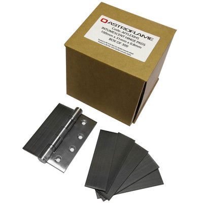 Astroflame Flexiseal Intumescent Sheets for Door Ironmongery AFFLEXIHSPK - Astro Flexiseal Hinge Pad 30x100 Pack of 6 by Astroflame