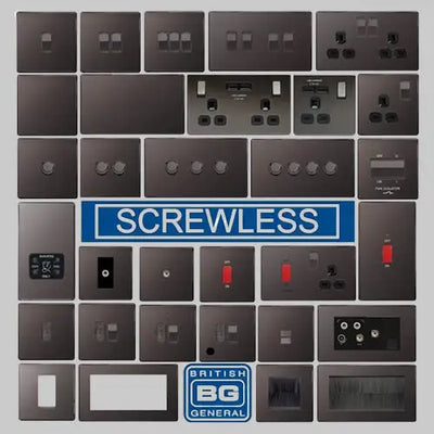 BG Flatplate Screwless Black Nickel