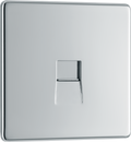 BG Electrical FPCBTM1 Nexus Screwless Flat-Plate Single Master Telephone Socket Polished Chrome