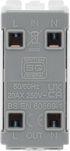 R30KY Back- The Grid modular range from British General allows you to build your own module configuration with a variety of combinations and finishes.