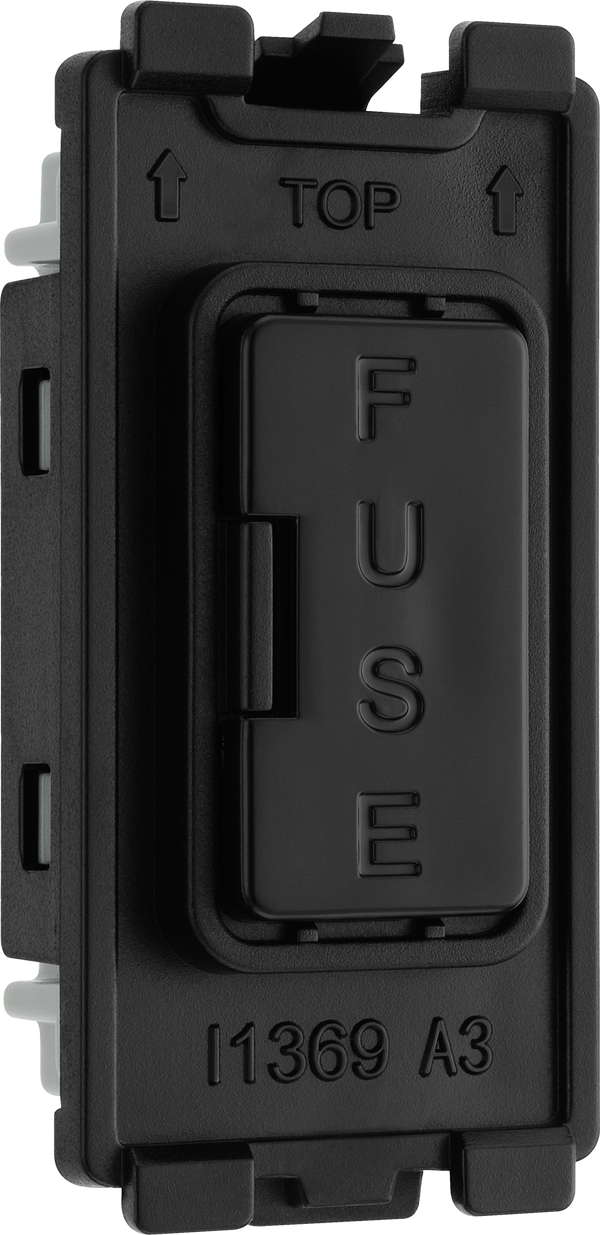 BG RPCDBFUSE Evolve Grid Black 13A Fuse Holder Module