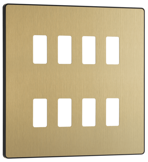 RPCDSB8B Front - The Grid modular range from British General allows you to build your own module configuration with a variety of combinations and finishes.
