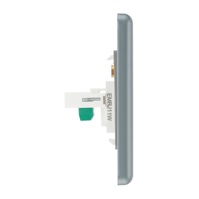 BG MC5RJ452 Metal Clad | 2 Gang RJ45 Ethernet Socket by British General (BG-MC5RJ452)