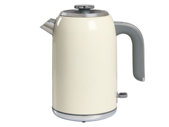 1.8L Kettle (Hertford / SD-259B) in Cream & Chrome - UK Plug