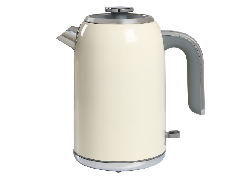 1.8L Kettle (Hertford / SD-259B) in Cream & Chrome - UK Plug