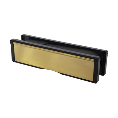 Extinguishers & Equipment: Intumescent Letter Plates - 30 Minutes Fire Rated Polished Brass / 272x70mm (10") by Doorset Global (SAFELINCS-DOLP10PB)