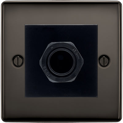 BG Nexus Black Nickel 45A Flex Outlet Euro Module | Black Insert by British General (BG-NBNEMS2+EM45AFO)