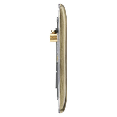 BG Antique Brass 2 Gang Custom Intermediate Light Switch