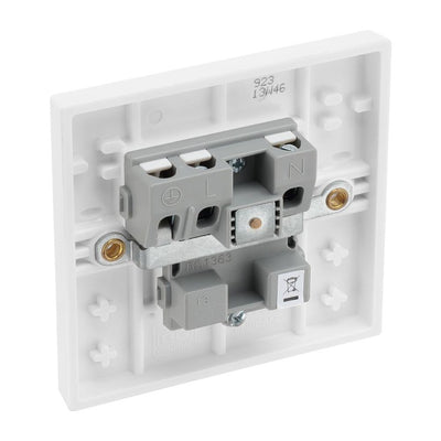 BG 923 Moulded Square Edge | White | 1 Gang 13A Unswitched Socket by British General (BG-923)