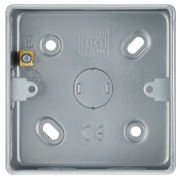 BG MC501 | Metal Clad 1 Gang and 2 Gang Grid Surface Mounting Box by British General (BG-MC501-15)