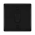BG Nexus Metal Matt Black 20A Double Pole Switch NFB30