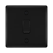 BG Nexus Metal Matt Black 20A Double Pole Switch NFB30 by British General (BG-NEXUS-MB-20A-Double-Pole-Switch)