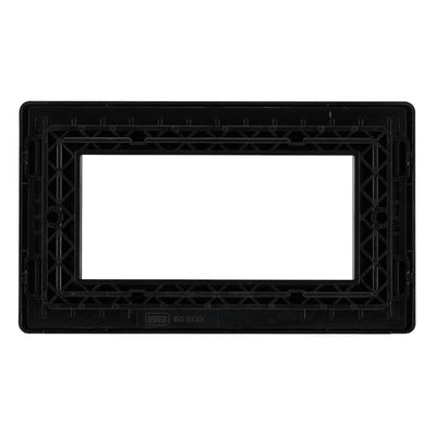 BG Evolve Matt Black 4 Gang Secondary Telephone Socket, Screw Terminal - Black Insert