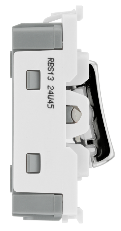 BG RBS13 Nexus Grid Brushed Steel 20AX Intermediate Switch Module