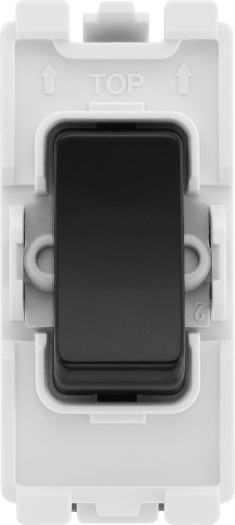 BG RPCDB30 Evolve Grid Black 20A 20AX 2 Way 2 Pole Switch Module