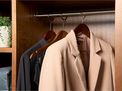 Corby Clifford Hooked Suit Hanger in Dark Wood by Corby of Windsor (Corby-27059)