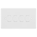 BG White 4 Gang Trailing Edge LED Dimmer Light Switch 2 Way Custom Switch