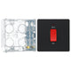 BG Evolve Matt Black 45A DP Single Plate + Neon PCDMB74B with 35mm Steel Back Box
