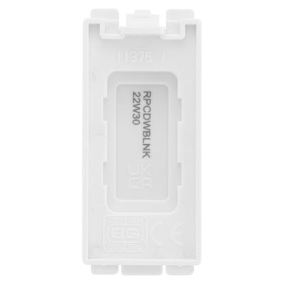 BG RPCDWBLNK Evolve Grid White Blank Module