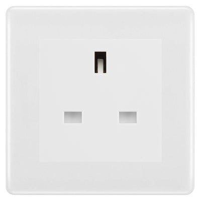 BG Nexus White Moulded 13A Unswitched Socket NWMUSSW by British General (BG-NWMUSSW)