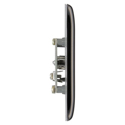 BG Nexus Black Nickel 1 Gang Co-Axial Socket NBN60 with 35mm Steel Back Box