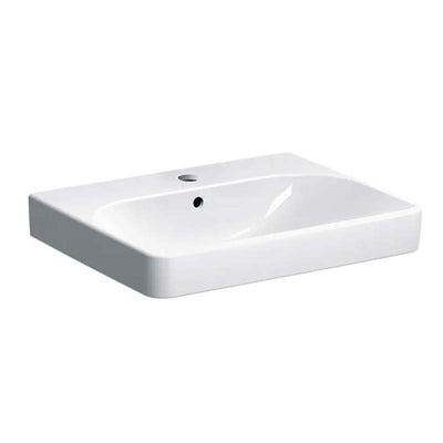 Geberit Smyle Square Washbasin 1 Tap Hole - 500.229.01.1 by Geberit (Geberit-500.229.01.1)