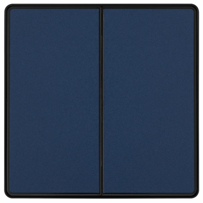 BG Evolve Matt Blue 2 Gang 2-Way 20A Edge to Edge Rocker Light Switch | PCDDB42EB by British General (BG-PCDDB42EB)