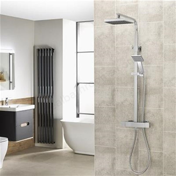 Aqualisa AQ Collection Cool touch square shower column (incl fixing kit) - HP - AQSQBAR2