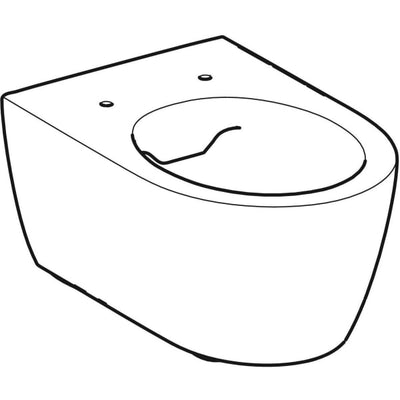 Geberit iCon Wall Hung Pan - Rimless, Shrouded & Washdown - 355mm - 501.661.00.1 by Geberit (Geberit-501.661.00.1)