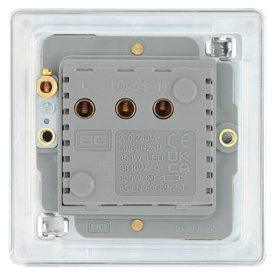 BG Screwless Polished Chrome Key Card Switch FPCKYCSW