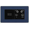 BG Evolve Matt Blue 4G Faceplate with HDMI + TV/FM/SAT Module - Black Insert by British General (BG-PCDDBEMR4B-HDMI-TVFM2B)