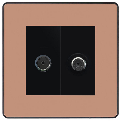 BG Evolve Polished Copper TV & Satellite Socket PCDCPTVSATB by BG Evolve (BG-PCDCPTVSATB)