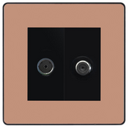 BG Evolve Polished Copper TV & Satellite Socket PCDCPTVSATB by BG Evolve (BG-PCDCPTVSATB)