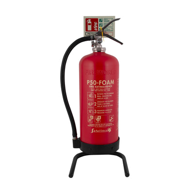 P50 Single Fire Extinguisher Stand by Britannia Fire (BEFWFSB)