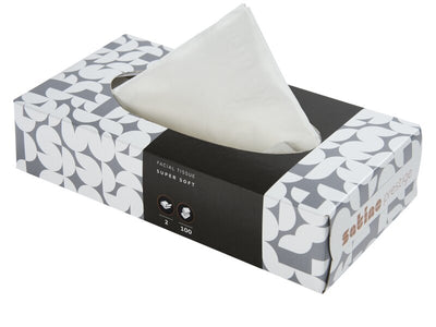 Wepa Rectangular 100 Sheets 2-Ply Replacement Tissues, Qty 40