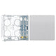 BG Evolve Brushed Steel Single Blank Plate PCDBS94W with 35mm Steel Back Box