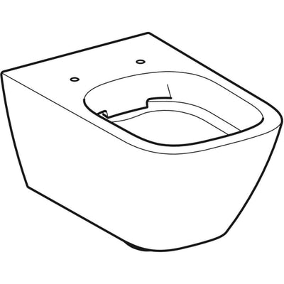 Geberit Smyle Square 350mm Wall Hung Pan - 500.208.01.1 by Geberit (Geberit-500.208.01.1)