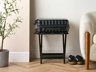 Corby Buxton Luggage Rack in Black BUSA Bamboo