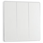 BG Evolve Pearlescent White 3 Gang 2-Way 20A Edge to Edge Rocker Light Switch | PCDCL43EW by British General (BG-PCDCL43EW)