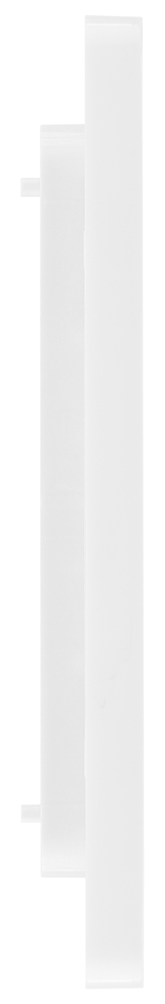 BG PCDBSEMR4W Brushed Steel Evolve 4 Euro Module Front Plate - White Insert
