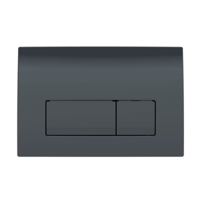 Geberit Delta50 WC Dual Flush Plate - Black - 115.119.DW.1
