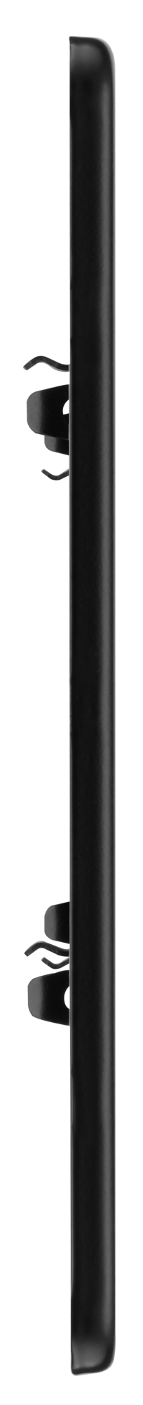 BG RFFB3 Screwless Matt Black Steel 3 Gang Front Cover Plate by British General (BG-RFFB3)